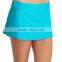 Bulk Production Wholesale High Quality Polyester Lycra Ladies Sexy One Piece Tight Blue Swimwear Shirred Swim Skirt