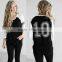 Plain Raglan Baseball T Shirt Women Crew Neck 3/4 Raglan Sleeves Varsity Tee Dri Fit Striped Baseball Jersey