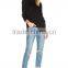Fashion top grade style sexy girl ladies jeans kurta