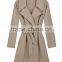Ladies High Fashion Design Long Style V neck Long Sleeves Coats And Jackets Women