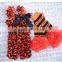 2016 Chian Product and Wholesale Halloween Set With Romper and Tops and Legging Warmer for Baby