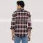 Cheap casual long sleeve washed color changing designer check shirts for men