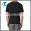 Custom short sleeve sports top men quick dry black running shirts