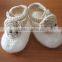 Hollow Wool Knitted Shoes Wholesale Floral Crochet Baby Girl Soft Shoes