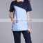 Fashion U Shape Neck Surgical Medical Scrub Sets Short Sleeve Nurse Uniform Doctors Overalls Hospital Workwear Cloth