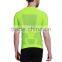 Seamless high stretch tight breathable men short half sleeve running t shirt