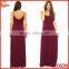 High quality round neck sleeveless maxi new ladies dress 2015