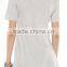 Rock Stylish Young Women Tunic Tops Light Grey Floral Skull Loose T Shirt Short Sleeves