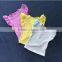 LY-194 custom design cotton plain candy color t shirt flutter sleeve t shirt fancy kids wear