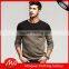 mans crew neck split joint pattern tight pullover sweater for wholesale