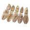 Double tube lotus firm wood professional adjustable shoe tree with metal cap