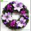 Plastic Custom Christmas wreath PVC PE wreath for Christmas Decoration Christmas Wreath