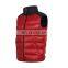 waterproof cover wine red duck down vest for woman