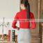 Summer hot sale elegant cotton/linen collar custom fitted three-quarter sleeve office cotton shirt