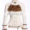 Steampunk RQBL women's high collar longsleeve blouse with jabot