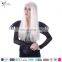 wholesale cheap synthetic hair 24" long black witch halloween wig