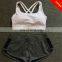 Newest top sell girl seamless back crossing yoga bra gym shockproof sport bra