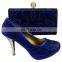 Elegent Purple shoes matching bags/african shoes matching bags for party/Italican shoes bags