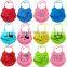 Cute Food Grade Waterproof Big Pocket Soft Silicone Baby Bib