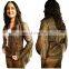 New style slim and smart genuine lamb leather jackets for women with big collar, Pakistan