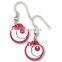 Wholesale soft pvc fashion earrings without ear muff