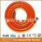 25-Foot 1/4" Orange Natural Gas Flexible Hose, PVC LPG Gas Hose Pipe For Oven Parts With Male 1/4-Inch Fittings