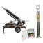 Telescopic light vehicle mounted military mobile pneumatic mast for camera