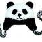 handmade crochet kid's funny hats of panda design