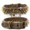 Wolf Teeth Sharp Rivet Pet PU Collar Leash Training Dog Pulling Rope Pet Neck Chain Pet Supplies