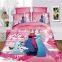 Luxury bed sheets Microfiber Christmas Comforter Duvet Cover, 3D kids Frozen character bedding sets