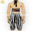 2019 New style baby girls jumpsuit one pieces black&white striped with lace fashion baby onesie set