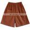 6141/Spring newest cotton and linen straight middle pants for girls loose cropped trousers