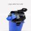 HQP-WS001 HongQiang 2 in 1 Plastic Pet Dog Water Food Foldable Container Cat Water Drink Bottle with Folding Bowel