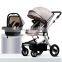 Lightweight luxury golden baby stroller baby car seat stroller