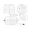 4in1-F Janome Embroidery Hoops/frames for Janome/Elna included JA807 JA802 JA803 JA406