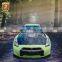 Transparent Glass Carbon Fiber Front Bonnet For Nissan GTR R35 Engine Cover Hood