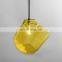 New Design Glass Colorful Stone Shape Pendant Light Decorative Lamp For Room Restaurant