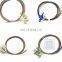 FTTH UPC 2.0mm G.657A LSZH 1.5meter SC 12 Core Pigtail Paquete de 12 Pigtail Fiber Optic