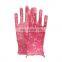 Sunnyhope custom color smooth finish flower printing Household garden gloves