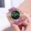 SKMEI 1597 Luminous Watch Women LED digital Colorful Light with Transparent Case Strap