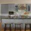 Modern open base wood kitchen cabinet door layout