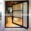 factory cost house luxury heavy duty galvanized wrought iron center hung insulated frosted glass villa exterior pivot door
