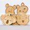 Sample Avaliable Wholesale Natural Bamboo Suction Plate Baby and Toddler Feeding Plate