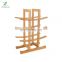 12-Bottle Bamboo Wine Rack Minimal Bottle Holder Countertop Removable Assembly Required