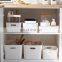 Modern White Stackable Organizer Lidded Basket for Organizing,Sturdy Container Plastic Storage Bins with Lid