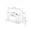 2 Tier Clear Acrylic Desktop Magazine & Paper Organizer Commercial Brochure Display Rack