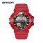 SANDA 387 Trendy day date outdoor digital sports watches for men water proof sport watch silicon