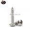 High Quality 304 Stainless Steel Self-tapping Screws Cross Recessed Pan Head Self-tapping Screws