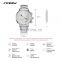 SINOBI Stainless Steel Band Watch Waterproof Quartz OEM Hand Wristwatches Custom Logo Wrist Watch Silver S9829G