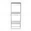 Triple tier removable PS box rectangle bathroom Storage rack Freestanding Storage floor type Organizer Shelf